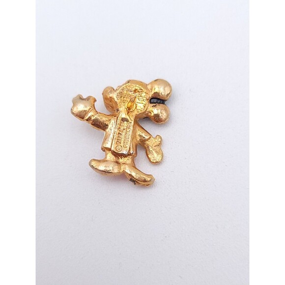 Vintage Signed Walt Disney Productions Enamel Mickey Mouse Pin Or Brooch 3/4" - Picture 5 of 6